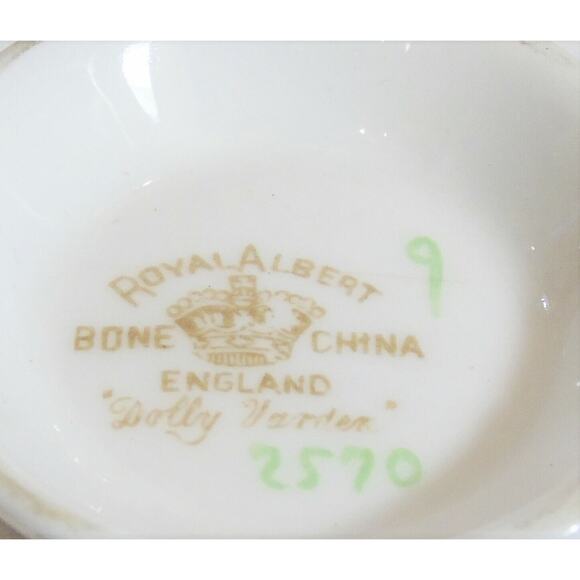 Royal Albert Dolly Varden Tea Cup & Saucer Set c1935 Pink Gold Chintz Bone China - Picture 3 of 8
